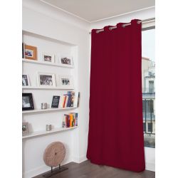 Cortina 3 em 1 Acústica Térmica Blackout de veludo Venise Vermelho MC214