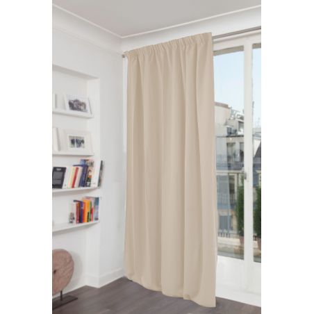 Zasłona 3 w 1 Akustyczna Termiczna Zaciemniająca Aksamit Venise Beige MC15
