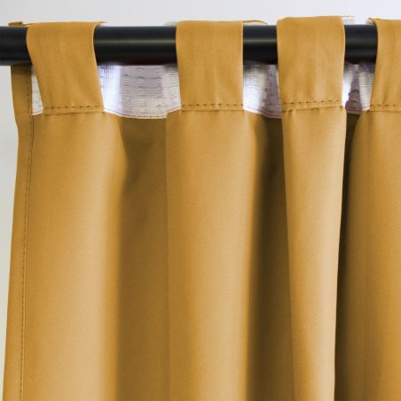 Rideau 100% Occultant Revolution Jaune Ocre MC215