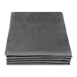Rideau 100% Occultant Velours Venise Gris Stratus MC09