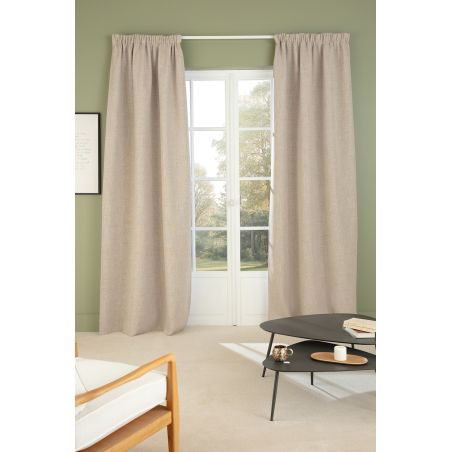 Cortina 100% Térmica e Blackout Mars Bege MC632