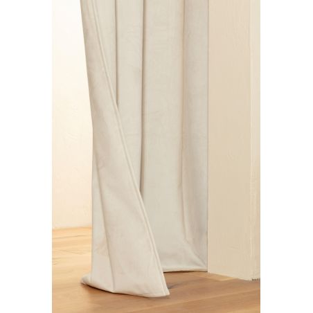 Zasłona 4 w 1 akustyczna oddzielająca pomieszczenia Termiczna Zaciemniająca Aksamit Venise Beige MC15