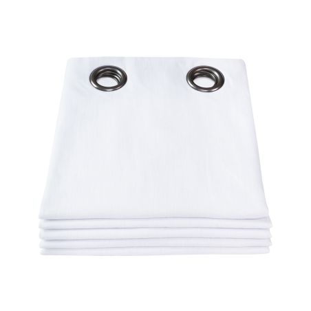 Rideau 100% Occultant Lin Lavé Blanc MC720 Moondream Premium