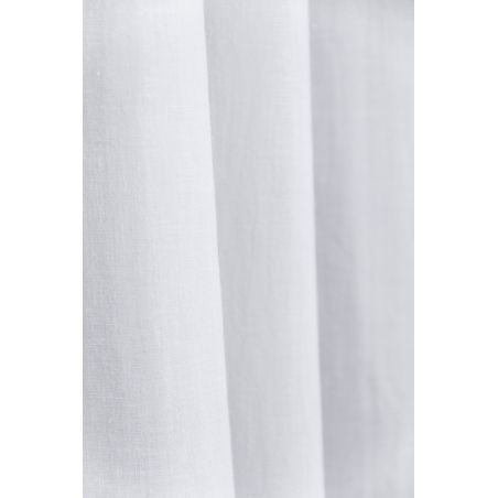 Rideau 100% Occultant Lin Lavé Blanc MC720 Moondream Premium