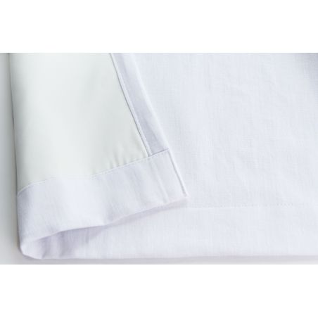 Rideau 100% Occultant Lin Lavé Blanc MC720 Moondream Premium