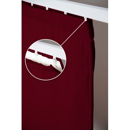 Zasłona 4 w 1 akustyczna oddzielająca pomieszczenia Termiczna Zaciemniająca Czerwony MC330